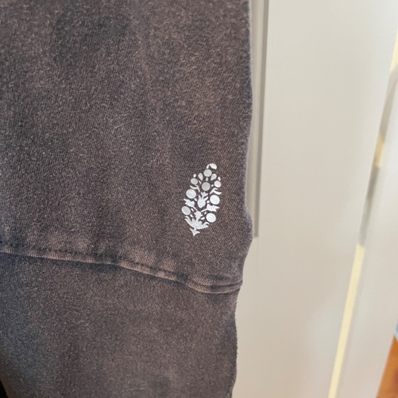 Free People FP Hot Shot Onesie Romper Washed Black Size XS - Picture 8 of 9